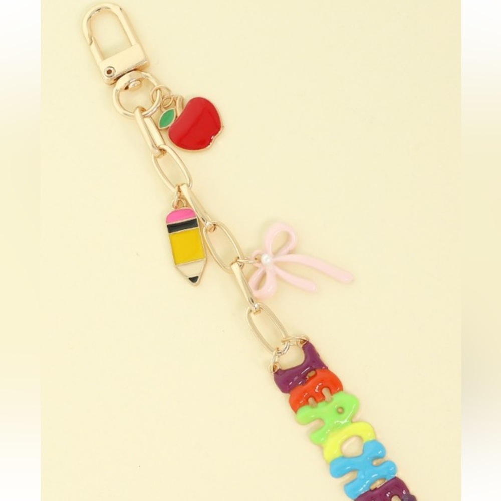 Colorful Teacher Charms